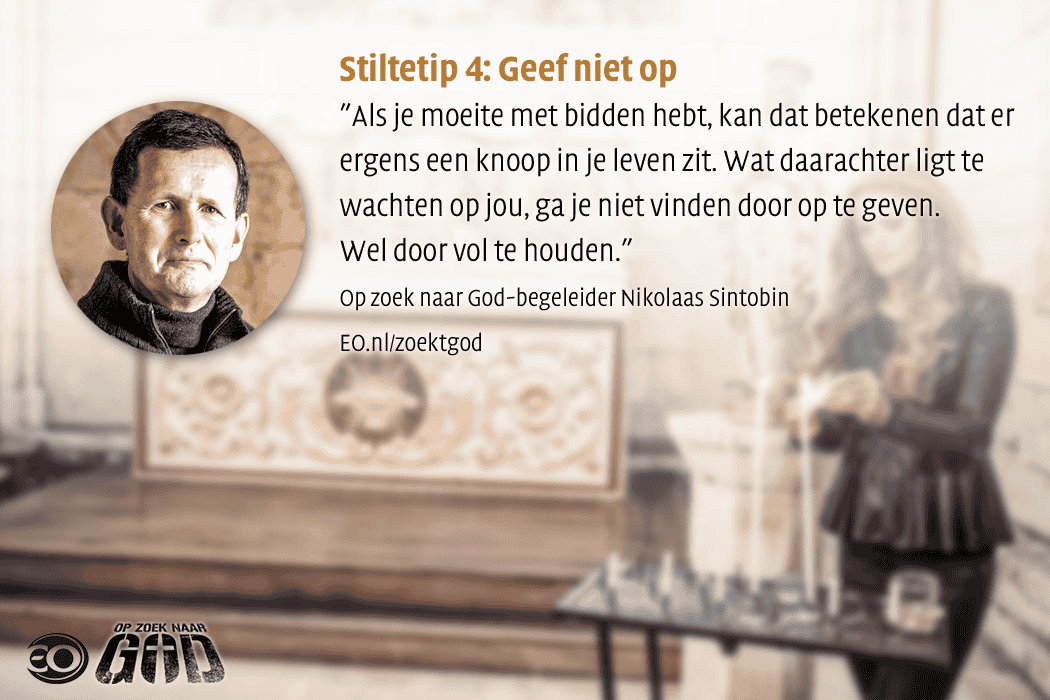 Tip voor als het bidden moeilijk gaat